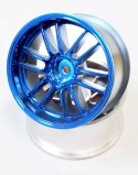 Verchromte Felgen "Ultimate GL", blau für Tourenwagen (3 mm Offs