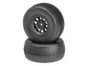 Short Course Tires "Bar Codes", Green On "Hazard" Rims (+3 mm)