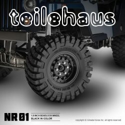 Beadlock Rims "NR01" 1.9", Black