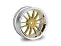 Chromed rims "Work XSA 02 C", gold for touring cars (3mm)