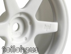 Rims "TE37" white, for touring cars (3 mm offset)