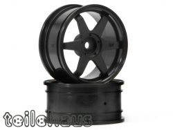 Rims "TE37" black, for touring cars (3 mm offset)