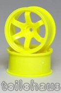 Felgen "Slide Master TE-37R", gelb fluoreszierend (+10 mm)
