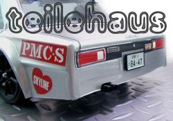 Black Exhaust, Wiper, And Phosphorescent Japan Numberplate Set