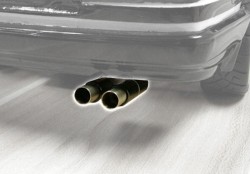 Edelstahl-Doppelauspuffrohrattrappe (für LED)