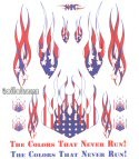 Dekorfolie "US Flag Flames"