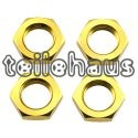 Wheel Nuts 17 mm, Gold