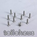 Titanium Phillips Flat Head Machine Screw 2x6 mm