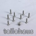 Titanium Phillips Flat Head Machine Screw 3x8 mm