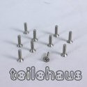 Titanium Phillips Flat Head Self-Tapping Screw 3x15 mm