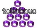Aluminium-Rosettenscheiben M4, violett