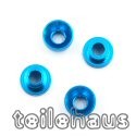 Blue Aluminum Servo Washers with M3 Thread