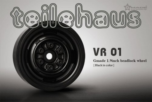Beadlock-Felgen "VR01" 1,9", schwarz - zum Schließen ins Bild klicken
