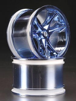 Verchromte Felgen "Monster Clawz", blau