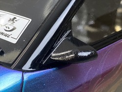 Schwarzer Aussenspiegel Satz (Aero Typ Karbon Stil)