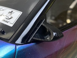 Schwarzer Aussenspiegel Satz (Aero Typ 2 Karbon Stil)