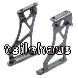 Verstellbarer Aluminium-Heckflügelhalter 25 mm, schwarz Verstellbarer Aluminium-Heckflügelhalter 25 mm, schwarz