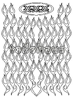 Maskierfolie "Flame Strings" Maskierfolie "Flame Strings"