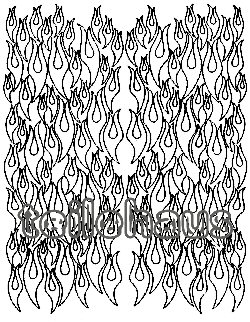 Maskierfolie "Flame Bits" Maskierfolie "Flame Bits"