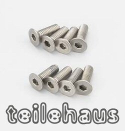 Titan-Senkkopfschraube mit Innensechskant 3x10 mm