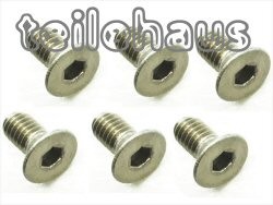 Titan-Senkkopfschraube mit Innensechskant 4x8 mm Titan-Senkkopfschraube mit Innensechskant 4x8 mm