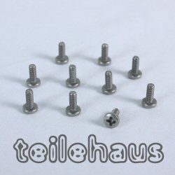 Titan-Klemmkopfschraube mit Kreuzschlitz 3x8 mm Titan-Klemmkopfschraube mit Kreuzschlitz 3x8 mm